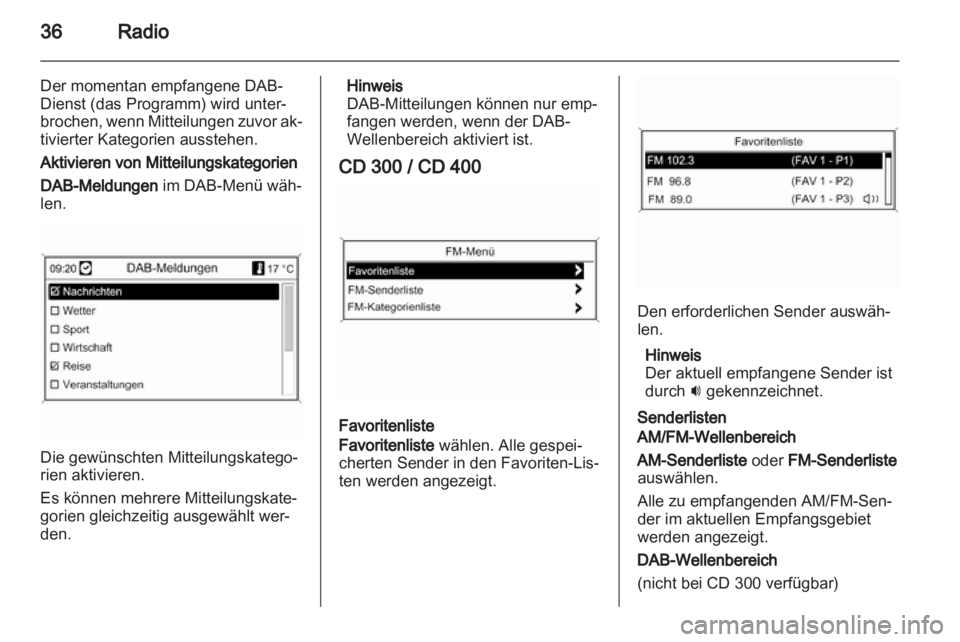 OPEL ASTRA J 2012  Infotainment-Handbuch (in German) 