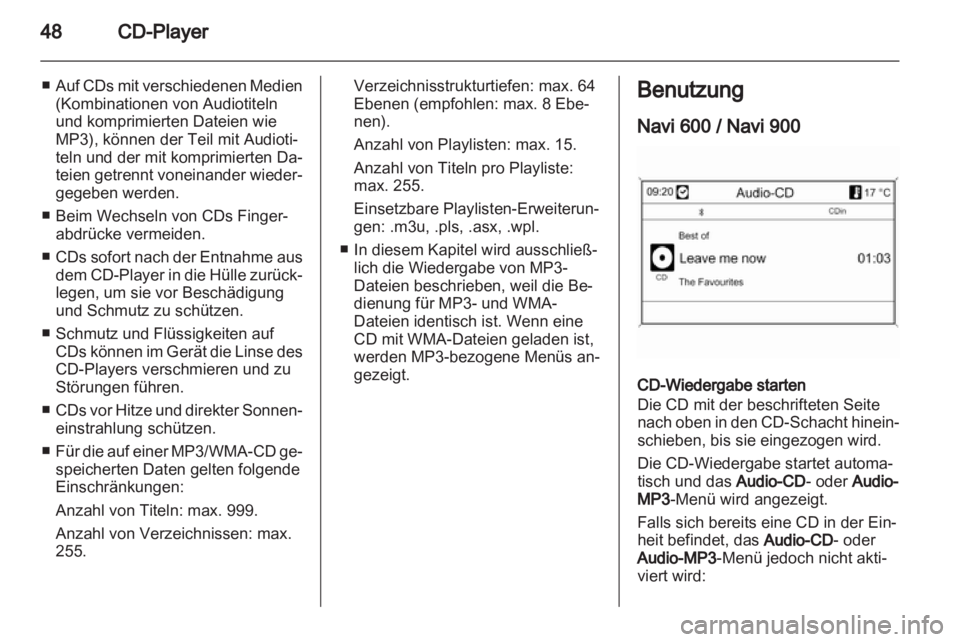 OPEL ASTRA J 2012  Infotainment-Handbuch (in German) 