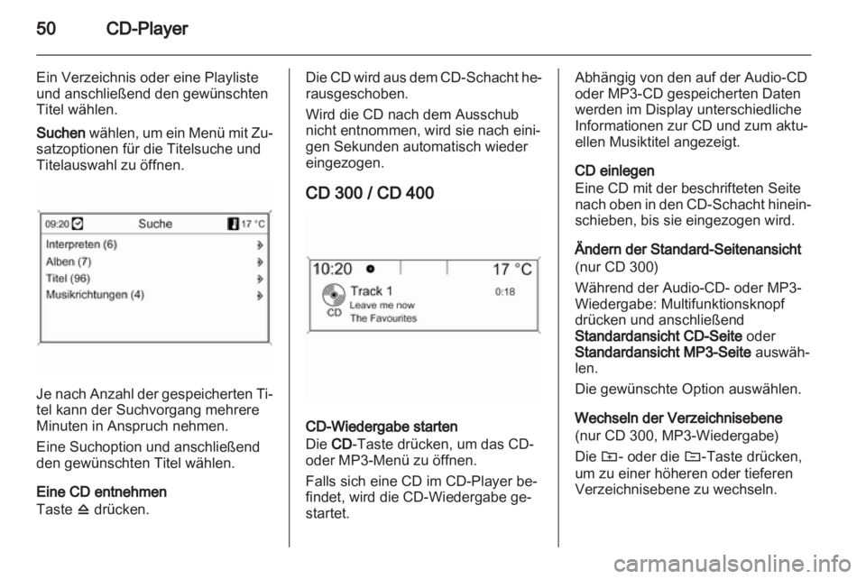 OPEL ASTRA J 2012  Infotainment-Handbuch (in German) 