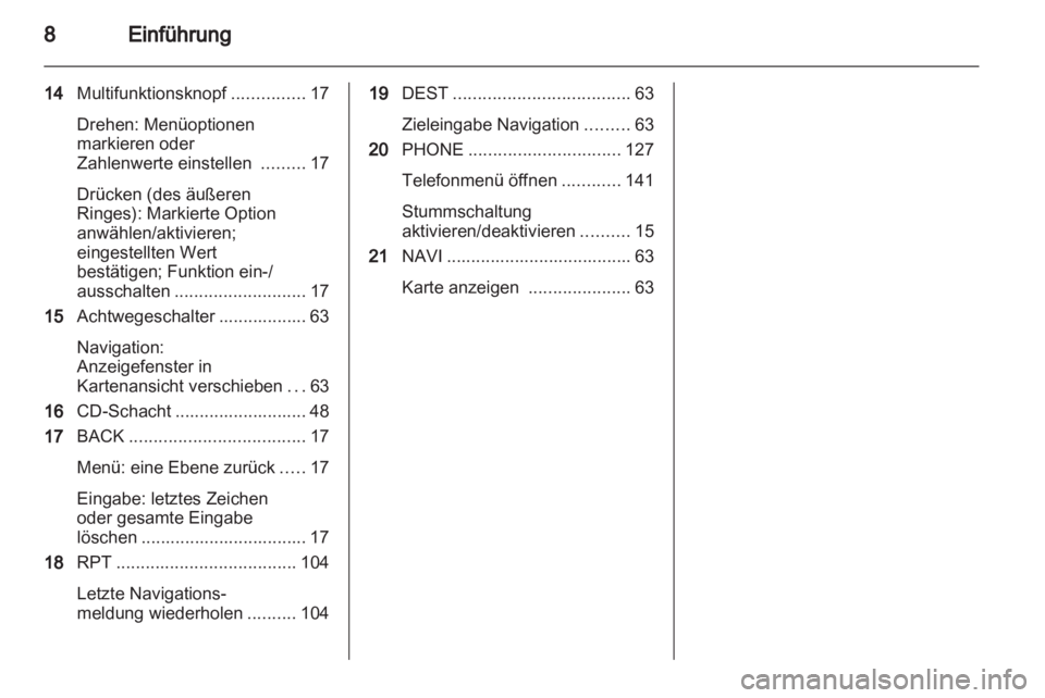 OPEL ASTRA J 2012  Infotainment-Handbuch (in German) 