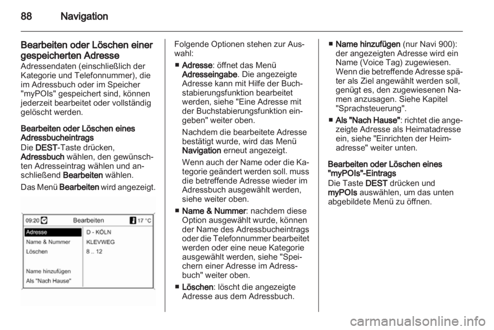 OPEL ASTRA J 2012  Infotainment-Handbuch (in German) 