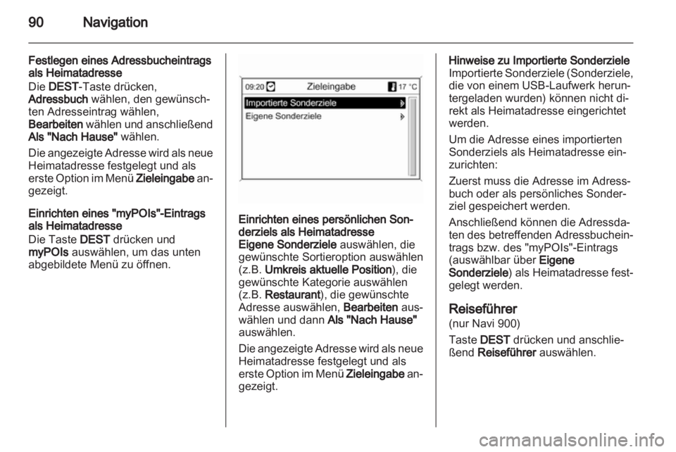 OPEL ASTRA J 2012  Infotainment-Handbuch (in German) 