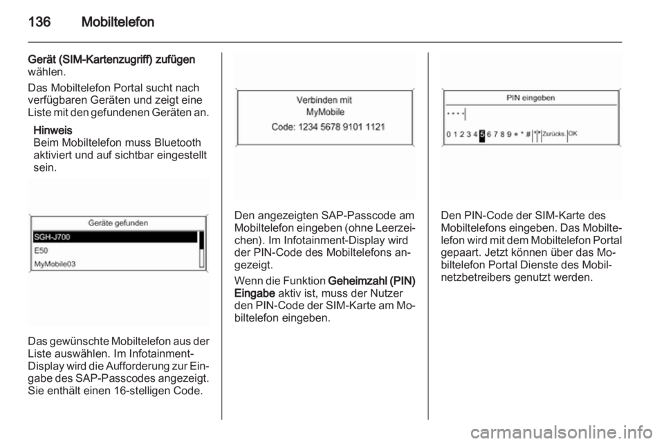 OPEL ASTRA J 2013  Infotainment-Handbuch (in German) 