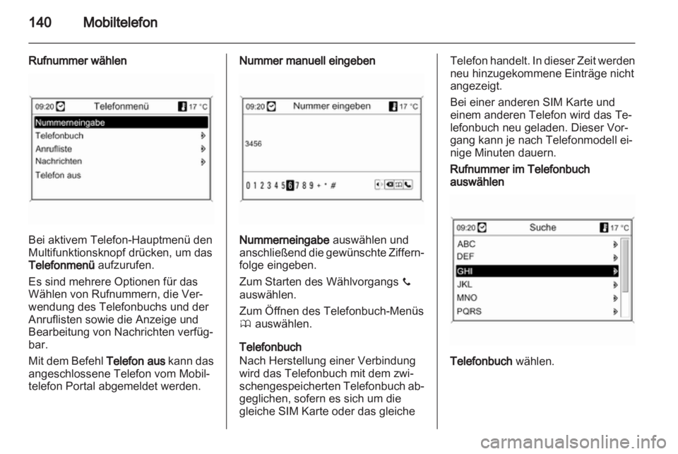 OPEL ASTRA J 2013  Infotainment-Handbuch (in German) 