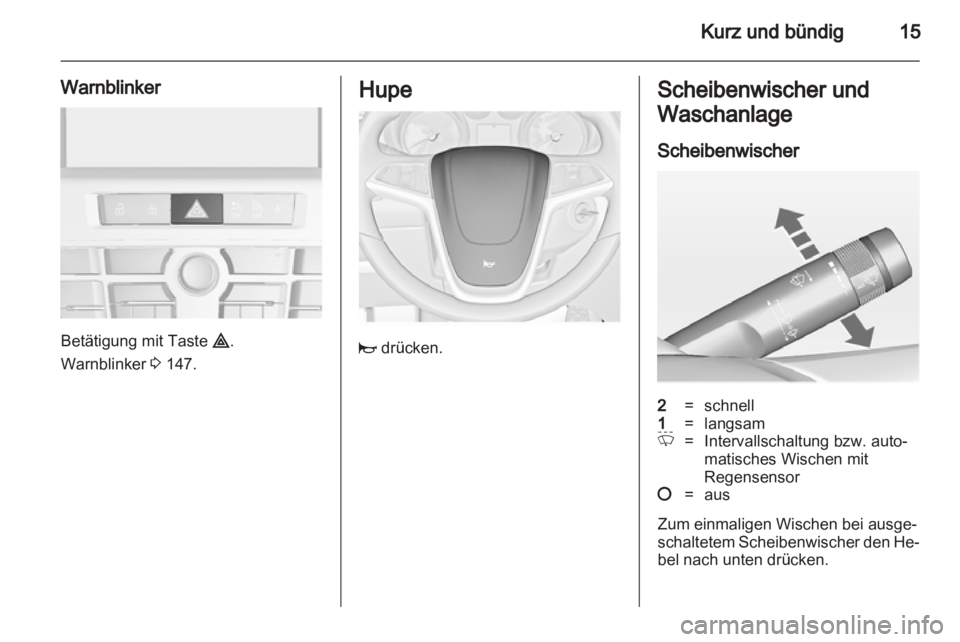 OPEL ASTRA J 2013  Betriebsanleitung (in German) 