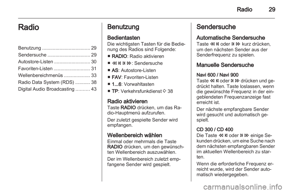 OPEL ASTRA J 2013.5  Infotainment-Handbuch (in German) 
