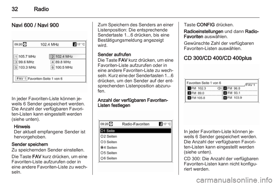 OPEL ASTRA J 2013.5  Infotainment-Handbuch (in German) 
