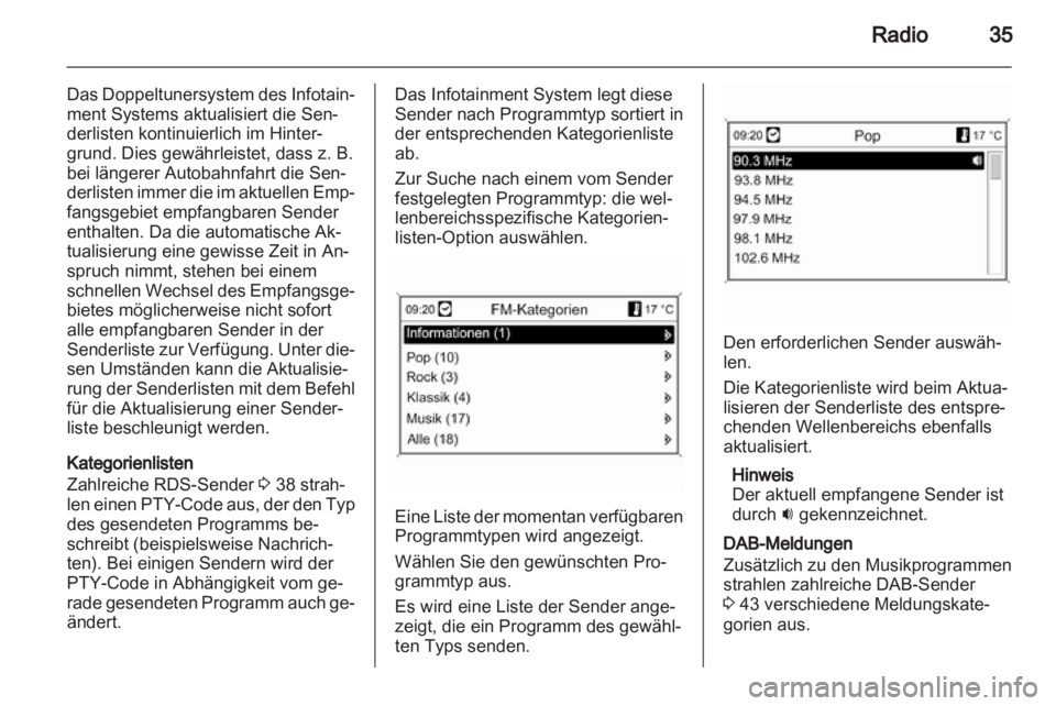 OPEL ASTRA J 2013.5  Infotainment-Handbuch (in German) 