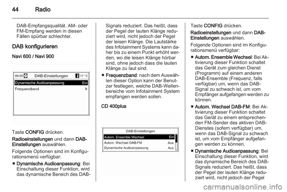 OPEL ASTRA J 2013.5  Infotainment-Handbuch (in German) 