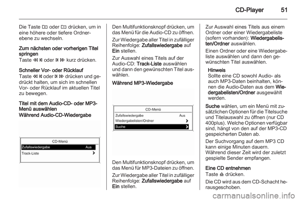 OPEL ASTRA J 2013.5  Infotainment-Handbuch (in German) 