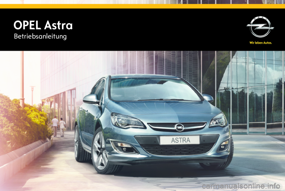 OPEL ASTRA J 2015  Betriebsanleitung (in German) OPEL AstraBetriebsanleitung 