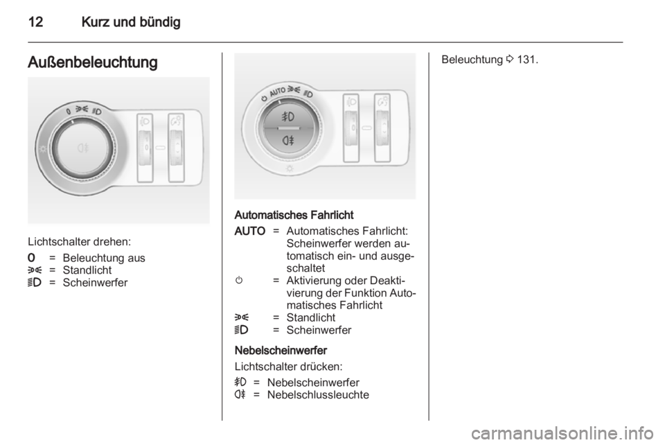 OPEL ASTRA J HB5 & ST 2012.5 Betriebsanleitung (in German) OPEL ASTRA J HB5 & ST 2012.5 Betriebsanleitung (in German)