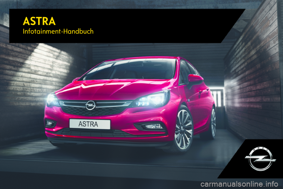 OPEL ASTRA K 2017  Infotainment-Handbuch (in German) 