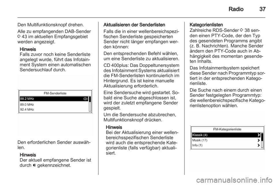 OPEL CASCADA 2013.5  Infotainment-Handbuch (in German) 