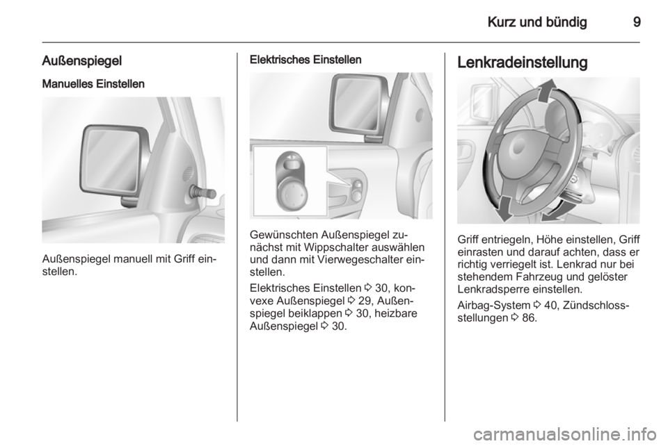 OPEL COMBO 2011.5  Betriebsanleitung (in German) 