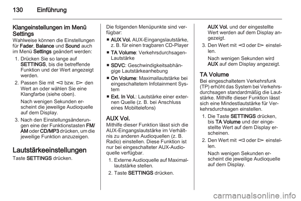 OPEL CORSA 2011 Infotainment-Handbuch (in German) OPEL CORSA 2011 Infotainment-Handbuch (in German)
