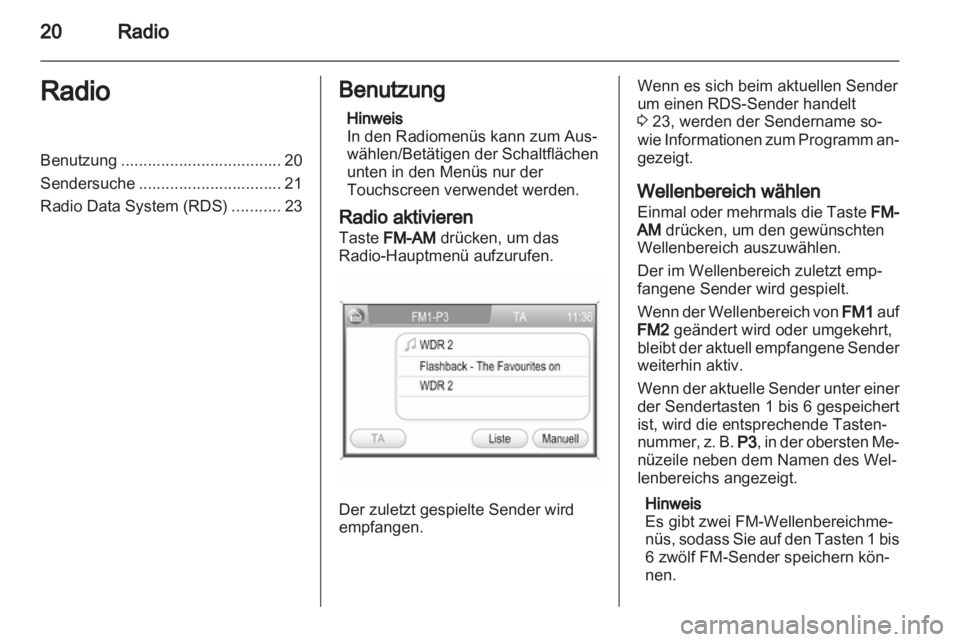 OPEL CORSA 2011  Infotainment-Handbuch (in German) 