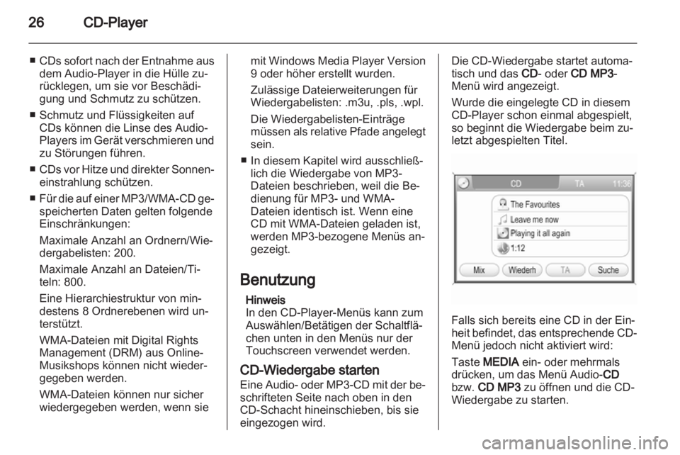 OPEL CORSA 2011  Infotainment-Handbuch (in German) 