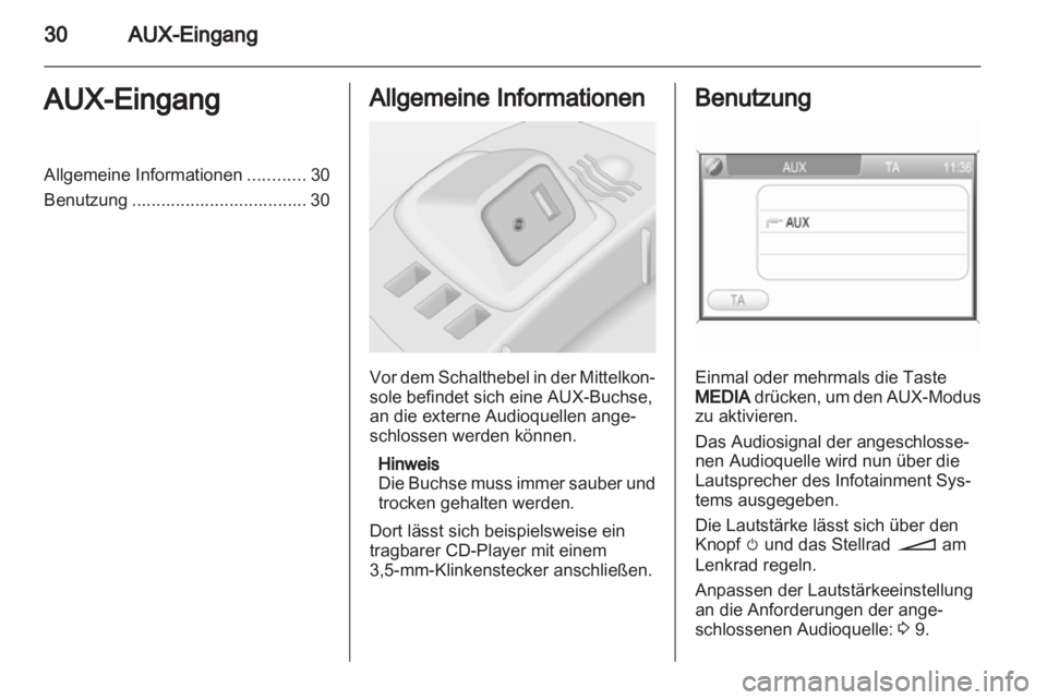 OPEL CORSA 2011  Infotainment-Handbuch (in German) 