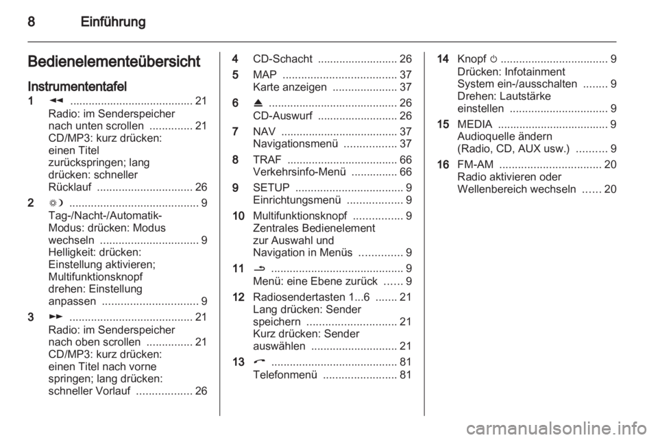 OPEL CORSA 2011  Infotainment-Handbuch (in German) 