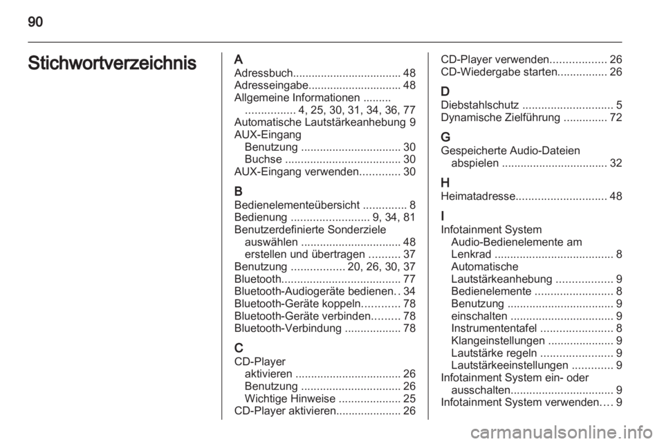OPEL CORSA 2011 Infotainment-Handbuch (in German) OPEL CORSA 2011 Infotainment-Handbuch (in German)