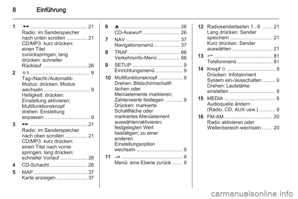 OPEL CORSA 2011.5  Infotainment-Handbuch (in German) 