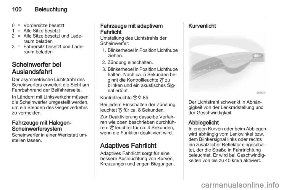 OPEL CORSA 2012.5  Betriebsanleitung (in German) 