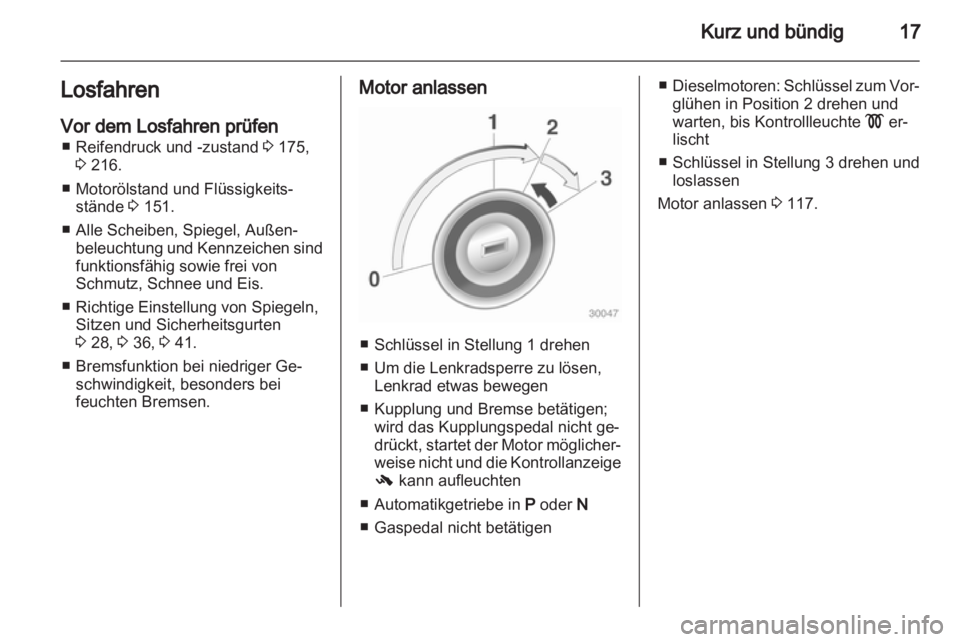OPEL CORSA 2012.5  Betriebsanleitung (in German) 