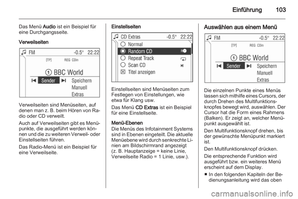 OPEL CORSA 2013  Infotainment-Handbuch (in German) 
