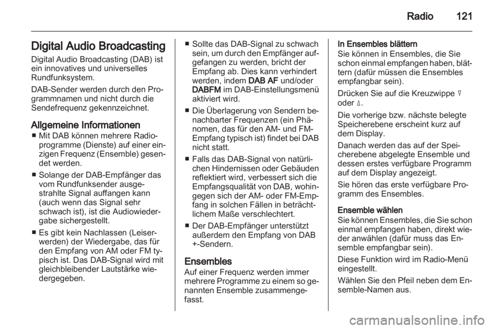 OPEL CORSA 2013 Infotainment-Handbuch (in German) OPEL CORSA 2013 Infotainment-Handbuch (in German)