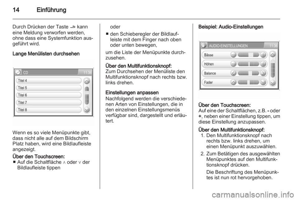 OPEL CORSA 2013  Infotainment-Handbuch (in German) 