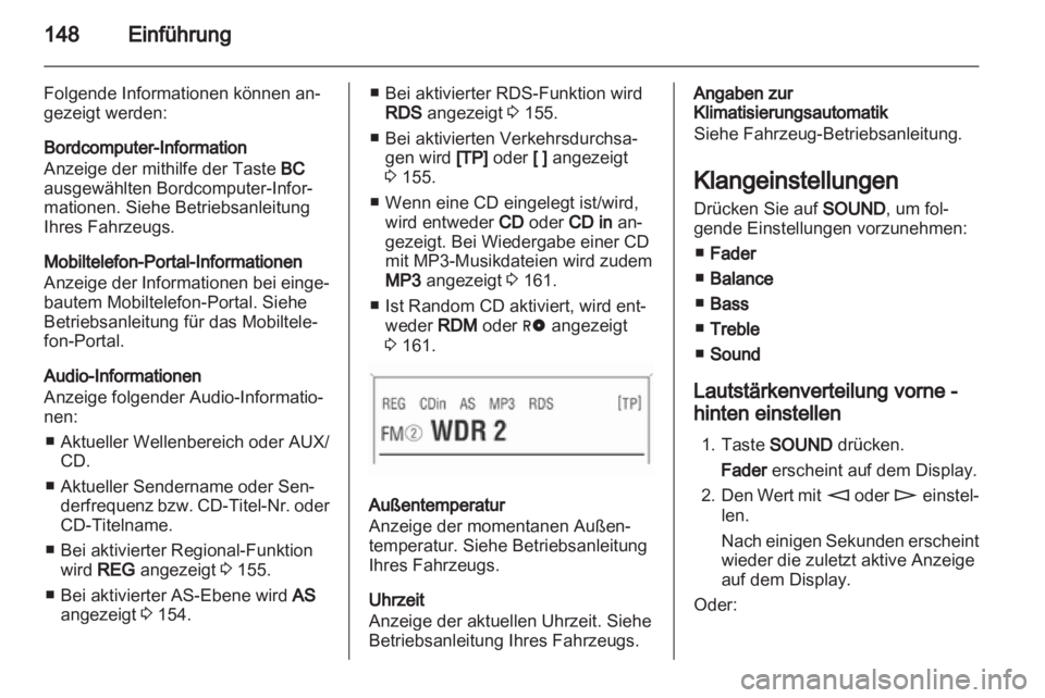 OPEL CORSA 2013  Infotainment-Handbuch (in German) 