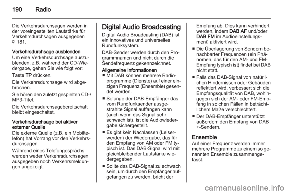 OPEL CORSA 2013  Infotainment-Handbuch (in German) 