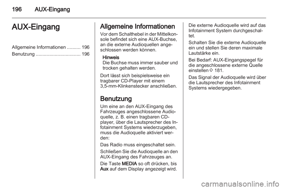 OPEL CORSA 2013  Infotainment-Handbuch (in German) 