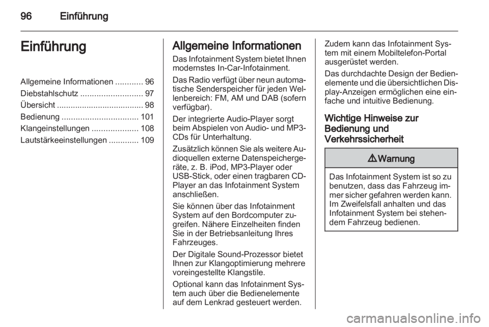 OPEL CORSA 2013  Infotainment-Handbuch (in German) 