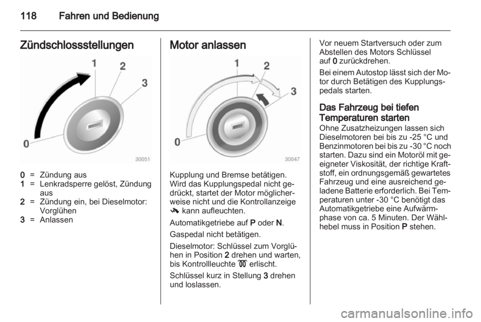 OPEL CORSA 2013.5  Betriebsanleitung (in German) 