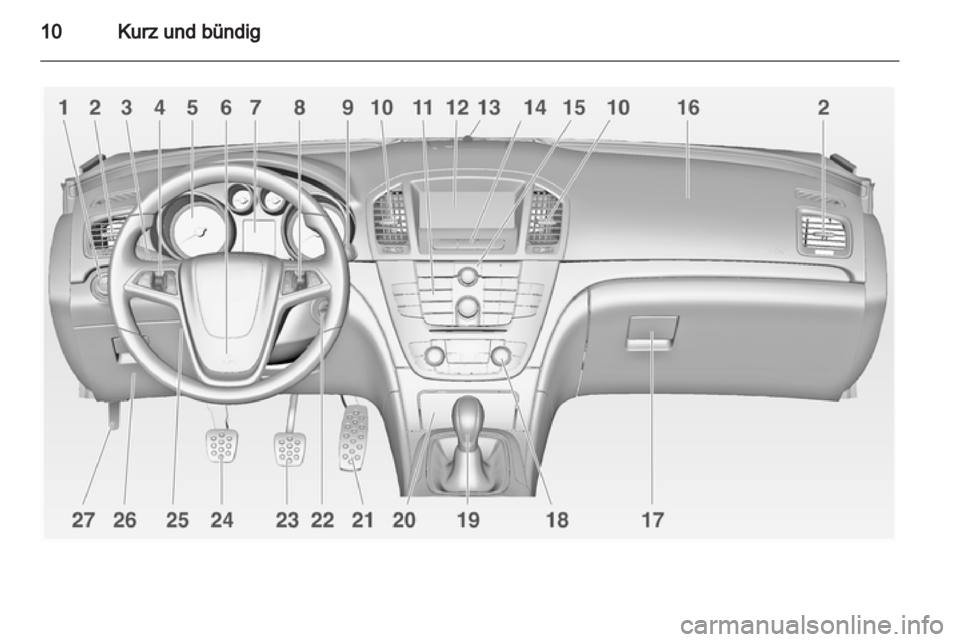 OPEL INSIGNIA 2010  Betriebsanleitung (in German) 