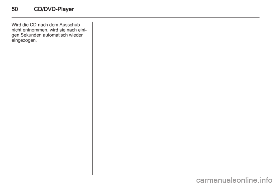 OPEL INSIGNIA 2010.5 Infotainment-Handbuch (in German) OPEL INSIGNIA 2010.5 Infotainment-Handbuch (in German)