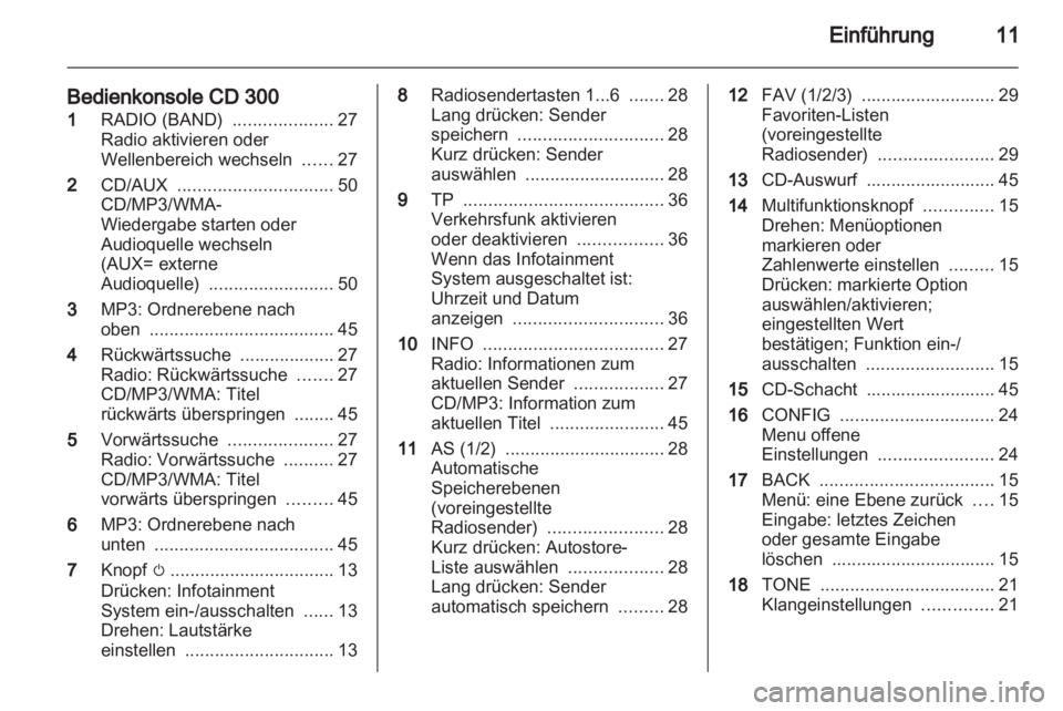 OPEL INSIGNIA 2011  Infotainment-Handbuch (in German) 