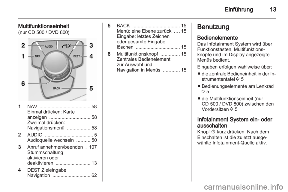 OPEL INSIGNIA 2011  Infotainment-Handbuch (in German) 