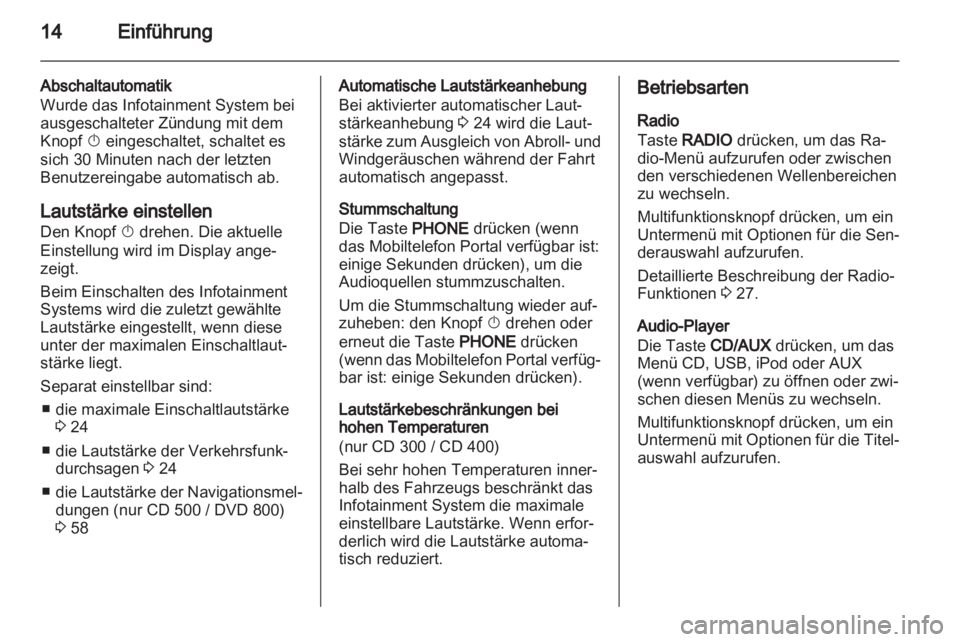 OPEL INSIGNIA 2011  Infotainment-Handbuch (in German) 