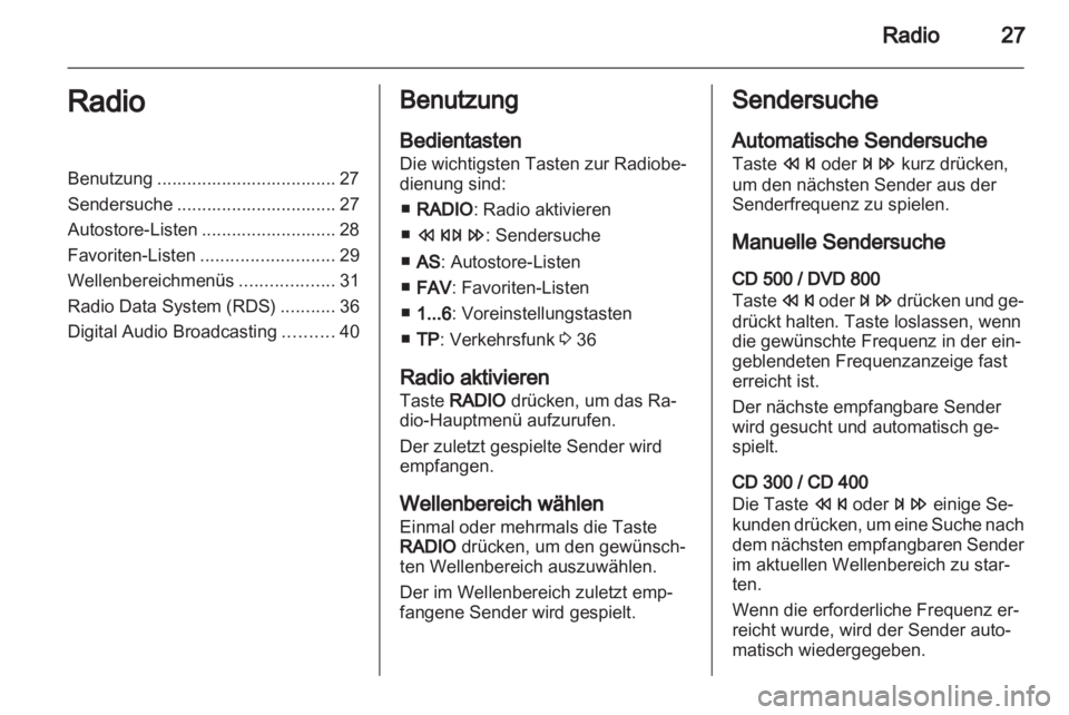 OPEL INSIGNIA 2011 Infotainment-Handbuch (in German) OPEL INSIGNIA 2011 Infotainment-Handbuch (in German)