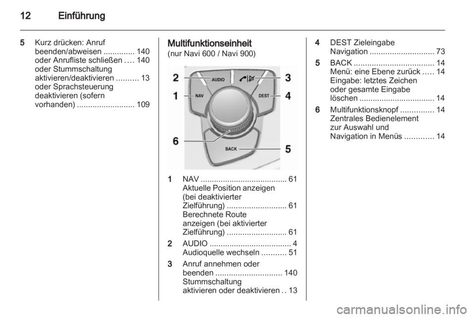 OPEL INSIGNIA 2012 Infotainment-Handbuch (in German) OPEL INSIGNIA 2012 Infotainment-Handbuch (in German)