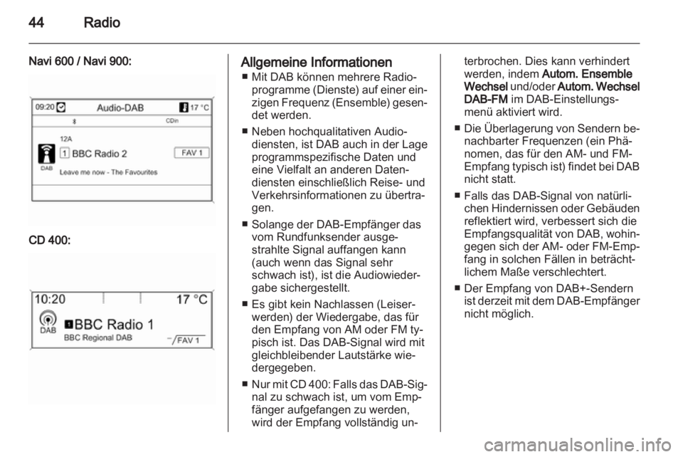 OPEL INSIGNIA 2012.5 Infotainment-Handbuch (in German) OPEL INSIGNIA 2012.5 Infotainment-Handbuch (in German)