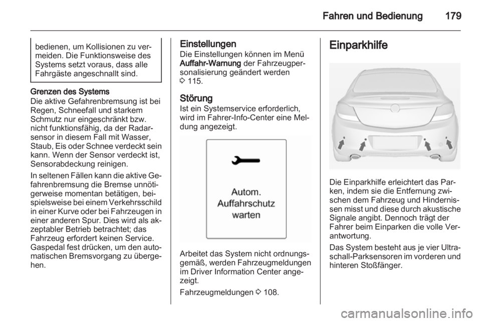 OPEL INSIGNIA 2013.5 Betriebsanleitung (in German) OPEL INSIGNIA 2013.5 Betriebsanleitung (in German)
