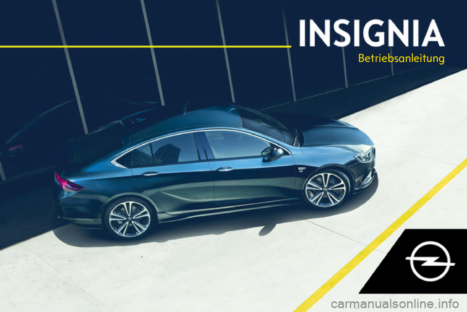 OPEL INSIGNIA BREAK 2018  Betriebsanleitung (in German) 