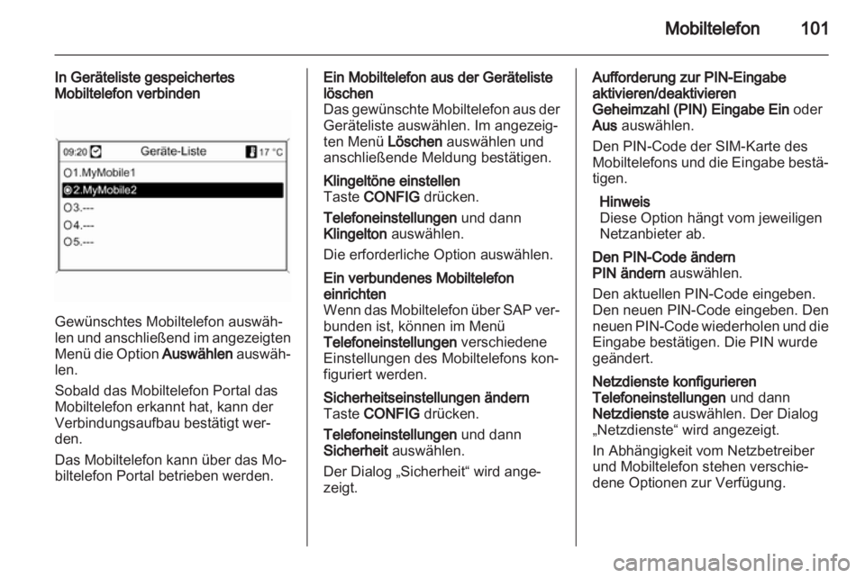 OPEL MERIVA 2011  Infotainment-Handbuch (in German) 