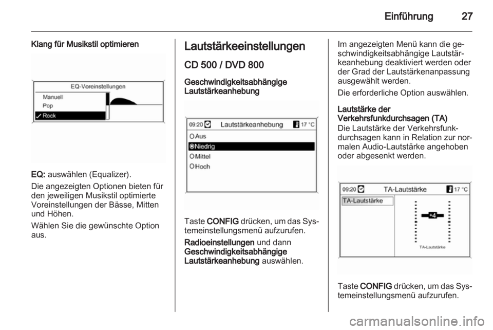 OPEL MERIVA 2011  Infotainment-Handbuch (in German) 