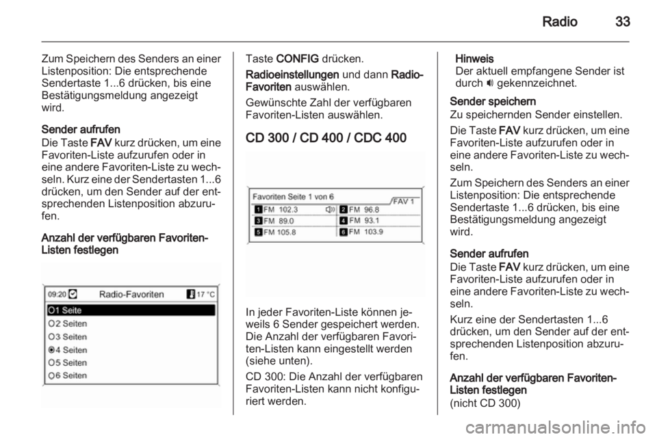 OPEL MERIVA 2011  Infotainment-Handbuch (in German) 