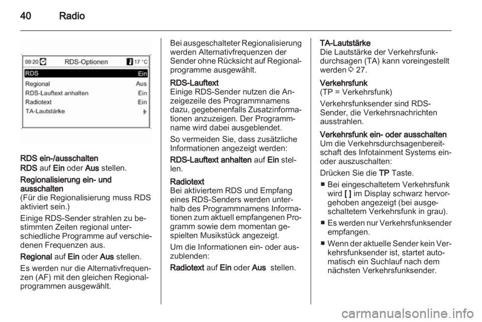 OPEL MERIVA 2011  Infotainment-Handbuch (in German) 